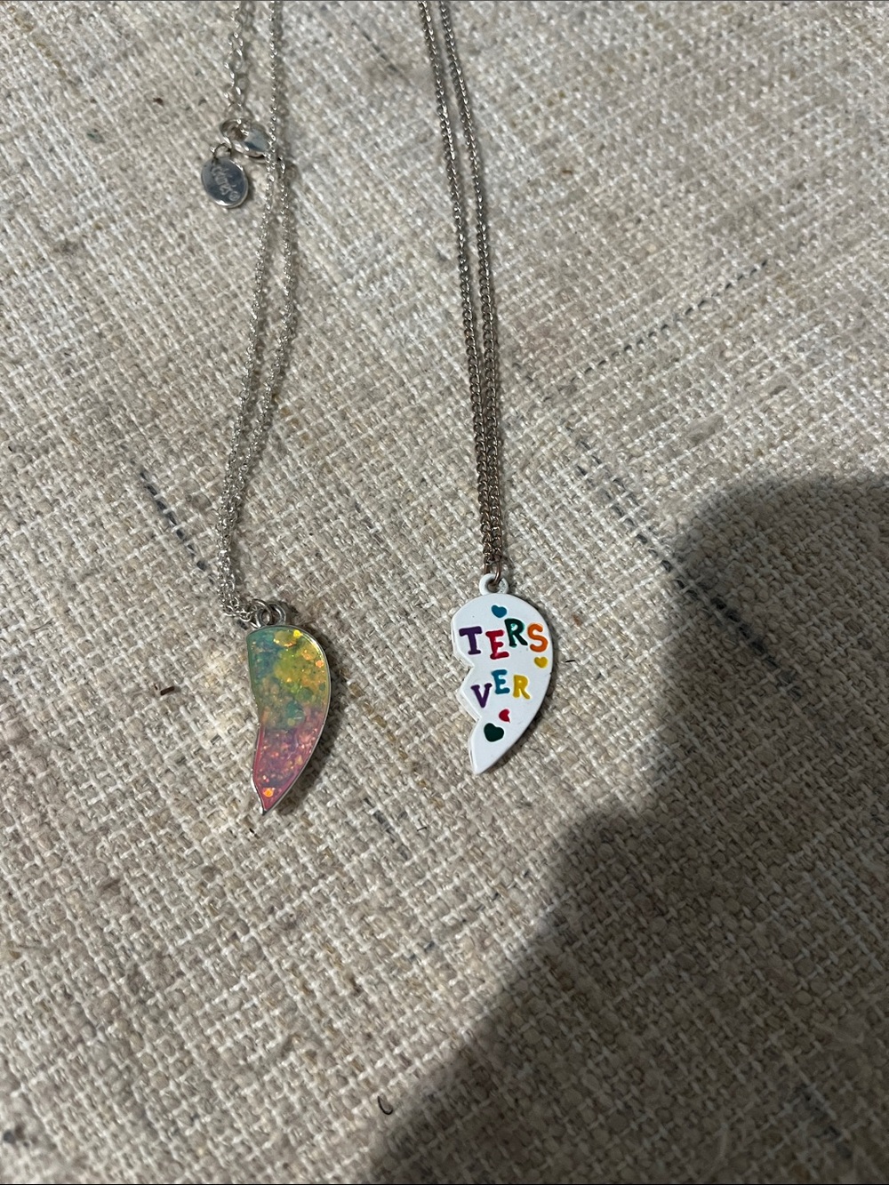 Half heart magnetic Necklaces